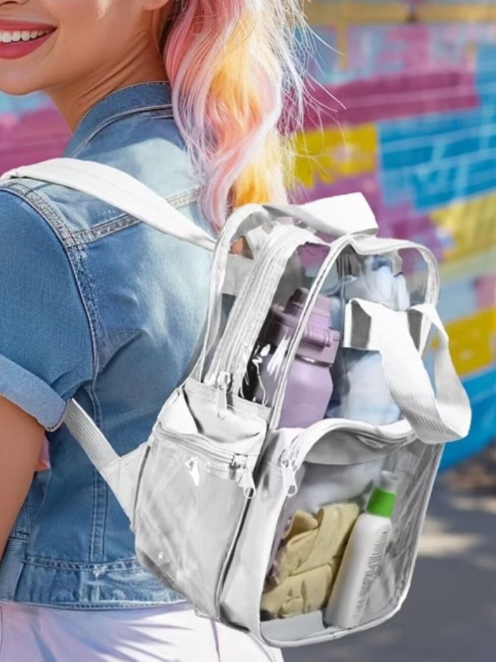 Clear Small Backpack